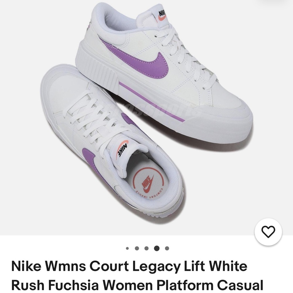 nike court legacy lift rush fuchsia